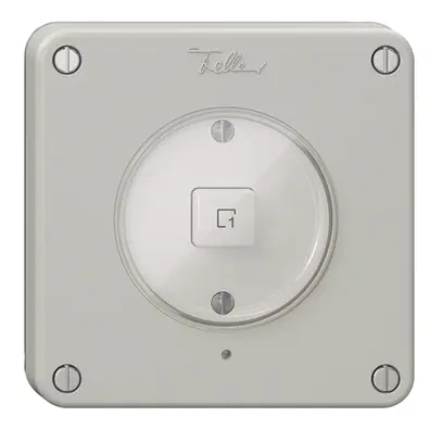 Pulsante scena 1 scena/1T NEVO Wiser N.CO grigio chiaro 