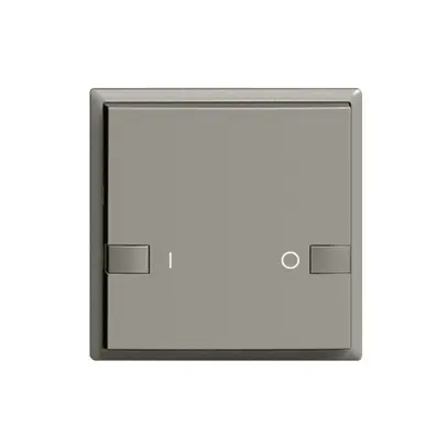 Poussoir ENC ZEP 1c/1t ON-OFF station centr./sec. EDIZIOdue gris foncé 