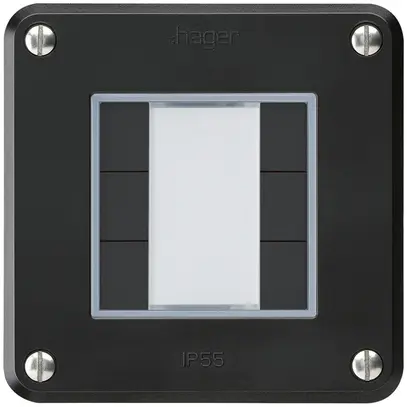 Tasto INC robusto A KNX 6× nero s/e-link 