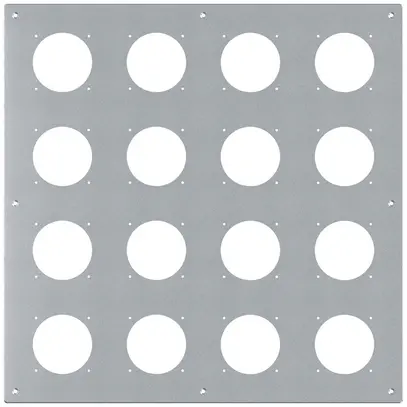 Plaque de montage ENC robusto 4×4 aluminium, nature 