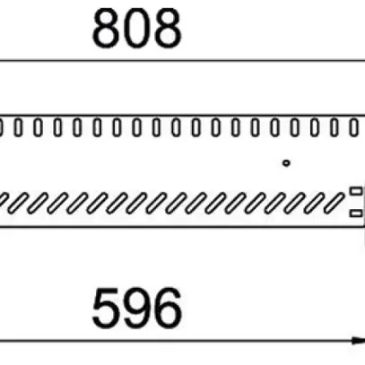 Uscita a T BET RAA 60×600mm acciaio zincato a nastro 