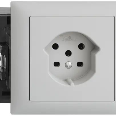 EB-Steckdose EDIZIOdue T15 hellgrau 49…69mm 