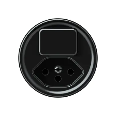 Combinazione origin 1×tasto 1CO+T13 1P 0<1 10A 230V 60×60mm nero 