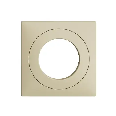 Frontset EDIZIOdue vanille 60×60mm für Schlüsselschalter 