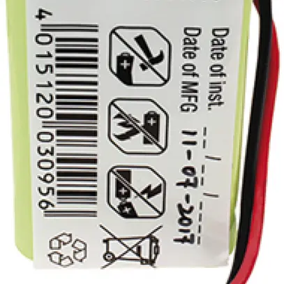 Accu ESYLUX per SLC SLD SC/C NiMH, 7.2V/800mAh, 30×20×45mm 