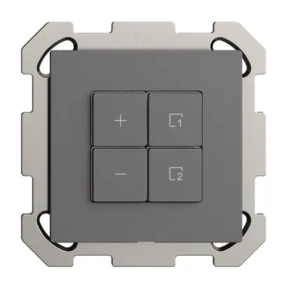 Station secondaire pour variateur ENC 1c/4t scène WLAN Edue Wiser gris foncé 