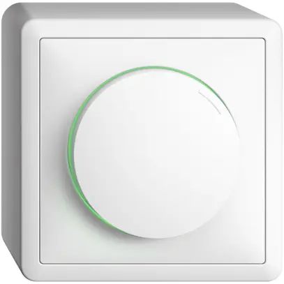 Regolatore AP EDIZIOdue 40…600W illuminabile ritardo di fase ascendente bianco 