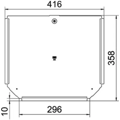 Couvercle BET RTD pour pièce en T 300mm acier fin A2 brut 