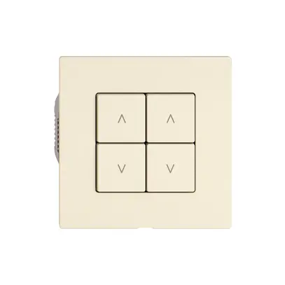 Interrupteur stores EDIZIO.liv Wiser SNAPFIX® 2 canaux 4 touches cr 