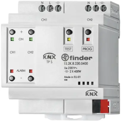 Actionneur-variateur KNX AMD Finder, 2-canal, 400W/230V, RLC 