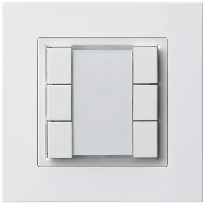 Poussoir multifonction ENC kallysto.pro KNX RF 6× blanc 