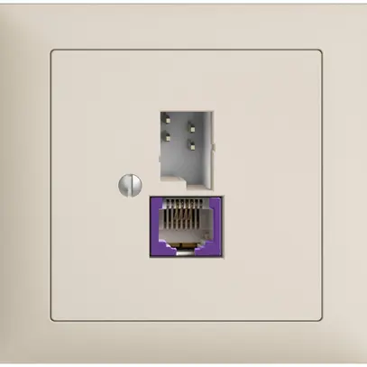 Prise INC T+T 6P/1×RJ45 DSL-à large bande EDIZIOdue crema 