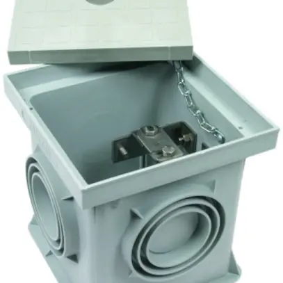 Cassetta di sezionamento DEHN/elvatec in materia sintetica 197×197×204mm grigio 