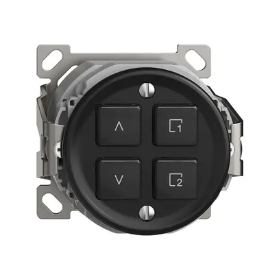 Station secondaire pour interrupteur stores AP 1c/4t scène WLAN Sdue Wiser noir 