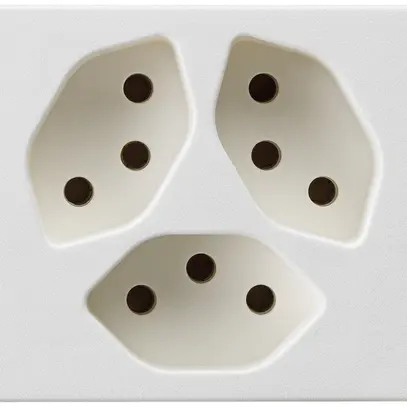 EB-Steckdose 3×T13 FLF weiss 