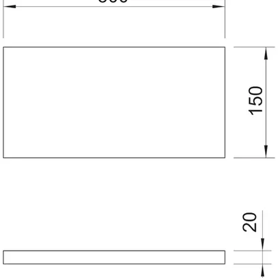 Piastra in silicato di calcio BET KSI-P1 500×150×20mm 