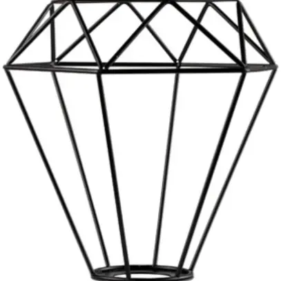 Abat-jour SLV FENDA, à grille 205×180×205mm noir mat 
