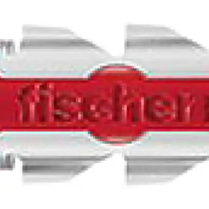 Tampon universel Fischer DUOPOWER 8×40mm nylon gris/rouge 