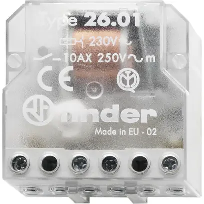 Teleruttore Finder 1NC 10A off/on, per 230VAC 