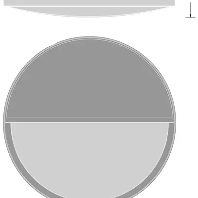 Limitatore di abbagliamento LEDVANCE BULKHEAD ROUND materiale sintet.Ø312×74 ne 