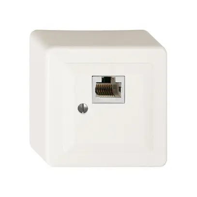 AP-Dose 1×RJ45/s 8P weiss R&M swissline 