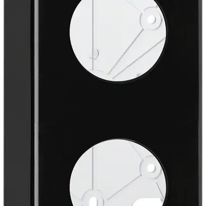 Kit de montage AP basico I-I noir 2×Ø43mm 