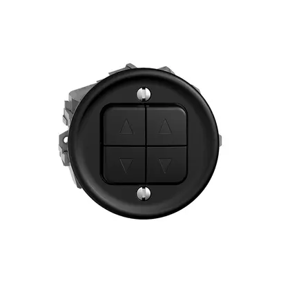 Poussoir pour stores ENC STANDARDdue Q noir 2 canaux 