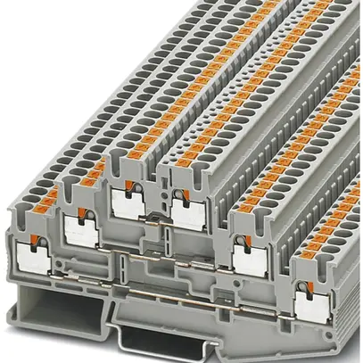 Borne 3 étages Push-in 0.14…4mm² gris 
