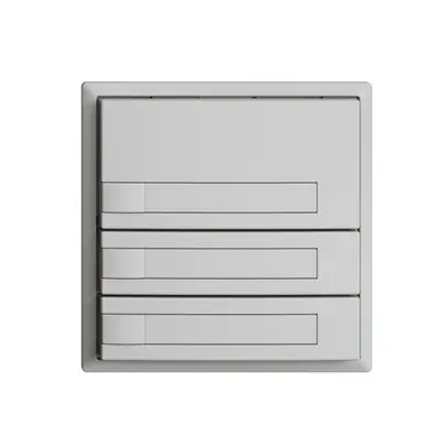 Pulsante KNX RGB EDUE, 250mW, s.LED, c.inserto carta, 3×pulsante, 1×tasto, grc 