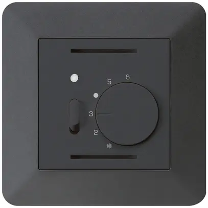 Termostato ambiente INC kallysto.trend nero con interruttore 