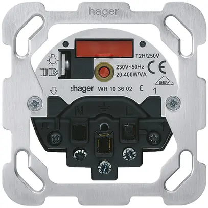 Inserto combinazione I varialuce+T13 F Hager ritardo fase ascendente 20…400W/VA 