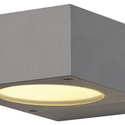 Applique SLV QUADRASYL, GX53 11W IP44 gris argenté 