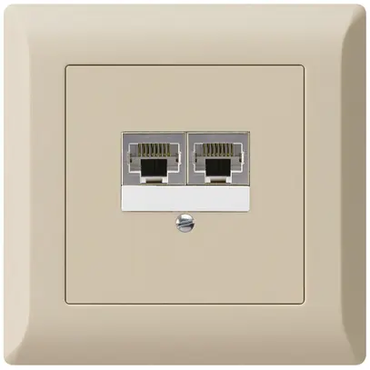Scatola INC kallysto.line 2×RJ45s separato beige 