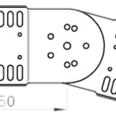Raccord articulé Bettermann h=110mm pour canal MKS zingué à chaud par immersion 
