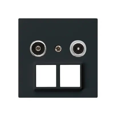 Presa multimedia kallysto R/TV montaggio A 10.5dB 2GHz nero 