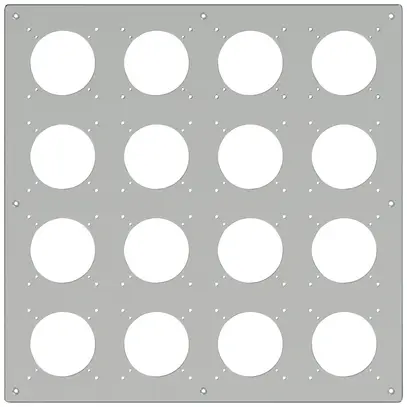 Intestazione INC ELEMENT SNAPFIX® 4×4 425×425mm alluminio 