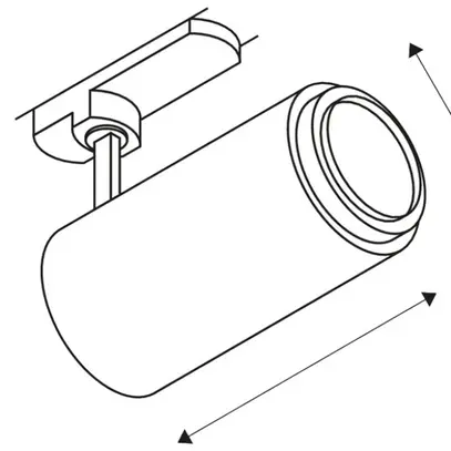 Proiettore LED SLV NUMINOS ZOOM M DALI 20W 1900lm 4000K 15…60° 3-fasi bi/ne 