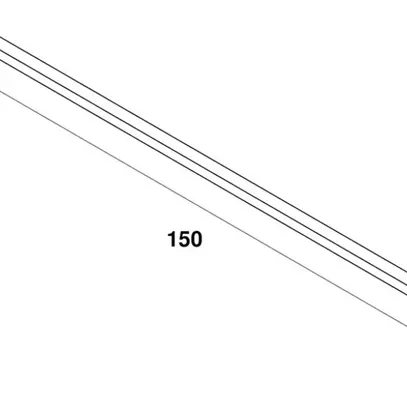 Diffuseur SLV GRAZIA 20 FROSTED hoch 1500×32×24mm PC blanc 