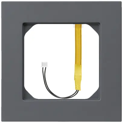 Telaio di copertura kallysto.pro 1×1 antracite per illuminazione angolo verde 