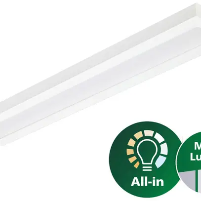 Plafonnier LED Philips CoreLine 38.5W 6000lm 840 1200mm blanc 