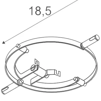 Proiettore SLV QRB per TENSEO, G53 35W orientabile IP20 bianco 