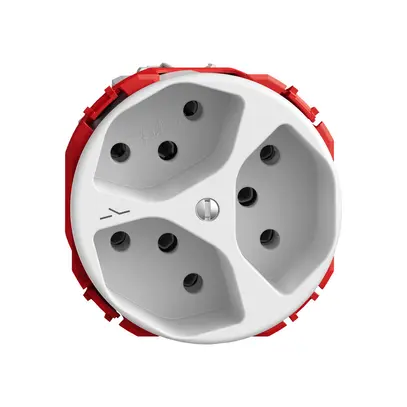 Prise STANDARDdue SNAPFIX® 3×T13 1×S bc 