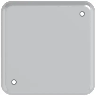 Placca di copertura grd.I, 2 buchi Al anod. 