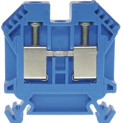 Morsetto di passaggio componibile Woertz 4…10mm² 57A 1000V vite 2×1 DIN 35mm bl 