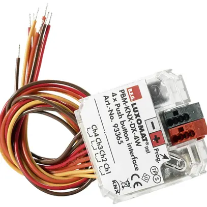 Interfaccia per pulsante INS KNX Luxomat PBM-KNX-DX-4W, 4-volte 