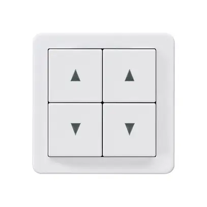 Poussoir double pour store basico A blanc 