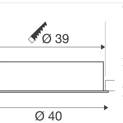 Plafonnier LED INC SLV MEDO 40 16W 2350lm 930/940K 80° Ø400mm blanc 