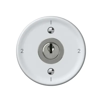 Interruttore a chiave origin commutatore 3/1L 16A 250V 1-2-1-2 60×60mm bianco 