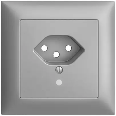 Kit frontale INC EDIZIOdue silver 88×88mm T13 con lente 