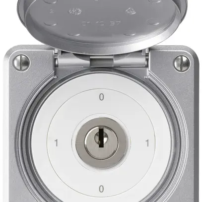 Interrupteur à clé ENC robusto IP55 avec clapet S0/1P aluminium pour combinaison 
